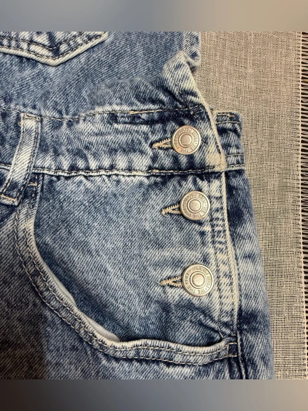 Free People We The Free Ziggy Denim Overalls Size Medium